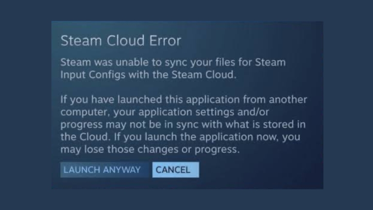 How to Fix Steam Deck Cloud Sync Error