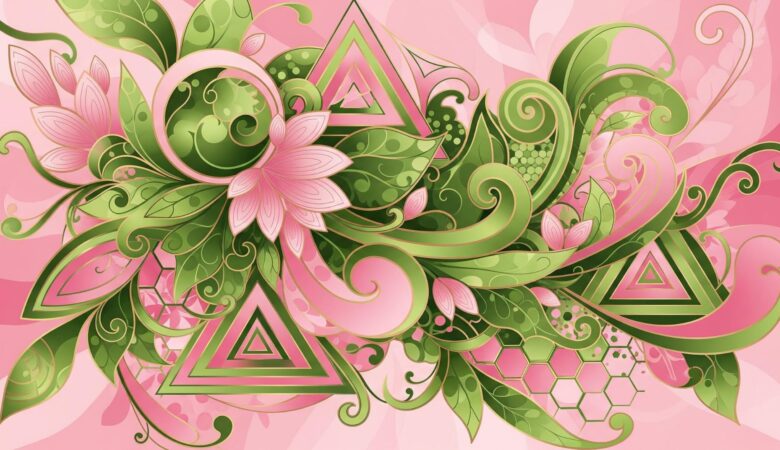 Wicked For Good abstract floral design