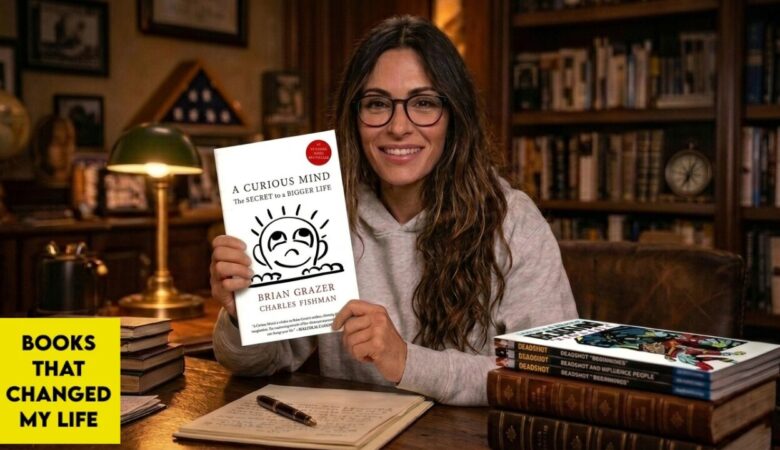 Sarah Shahi discussing A Curious Mind on Books That Changed My Life podcast